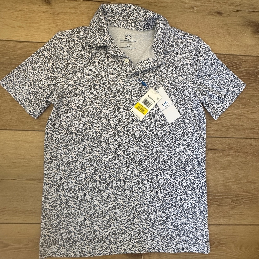 Boys Southern Tide Driver Performance Polo